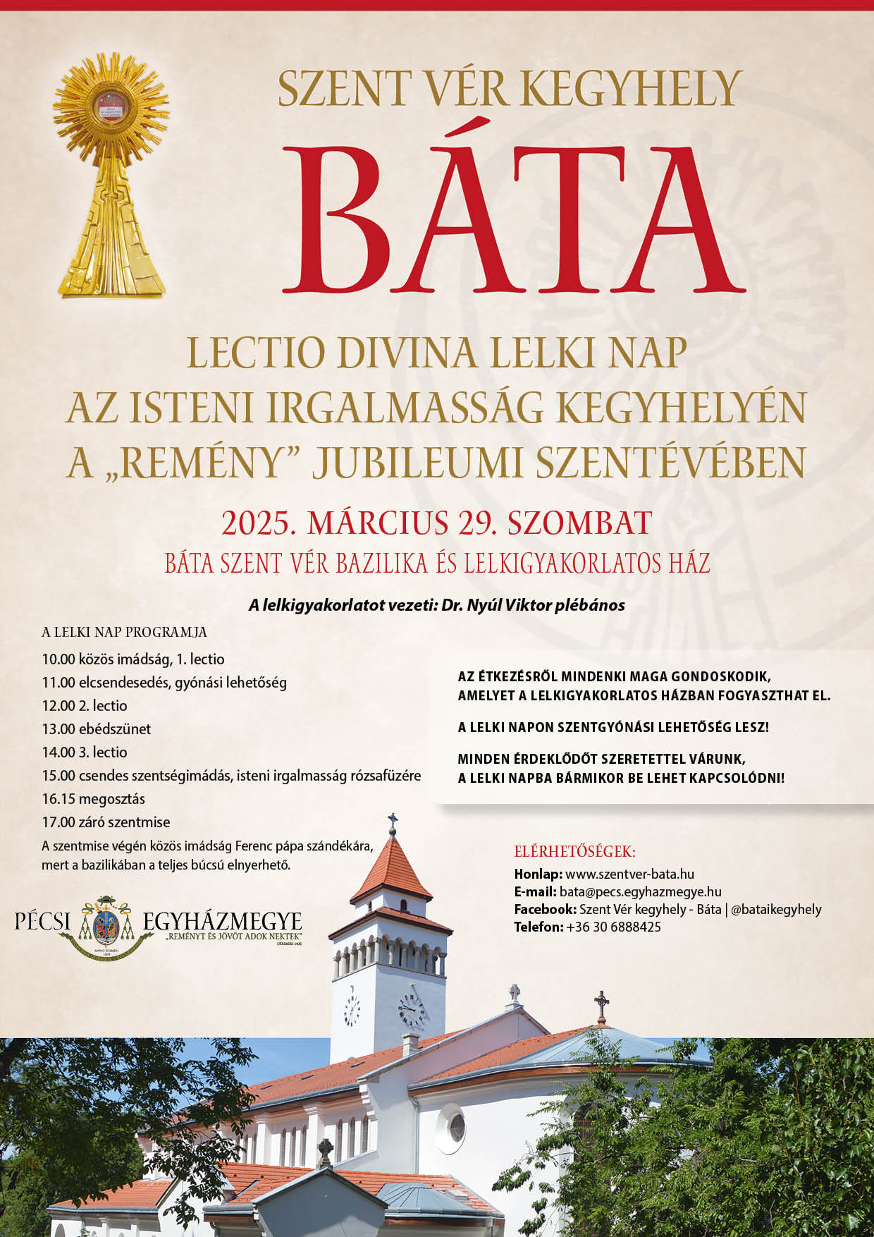 lectio divina plakat 2025 marcius 29 e mailbe